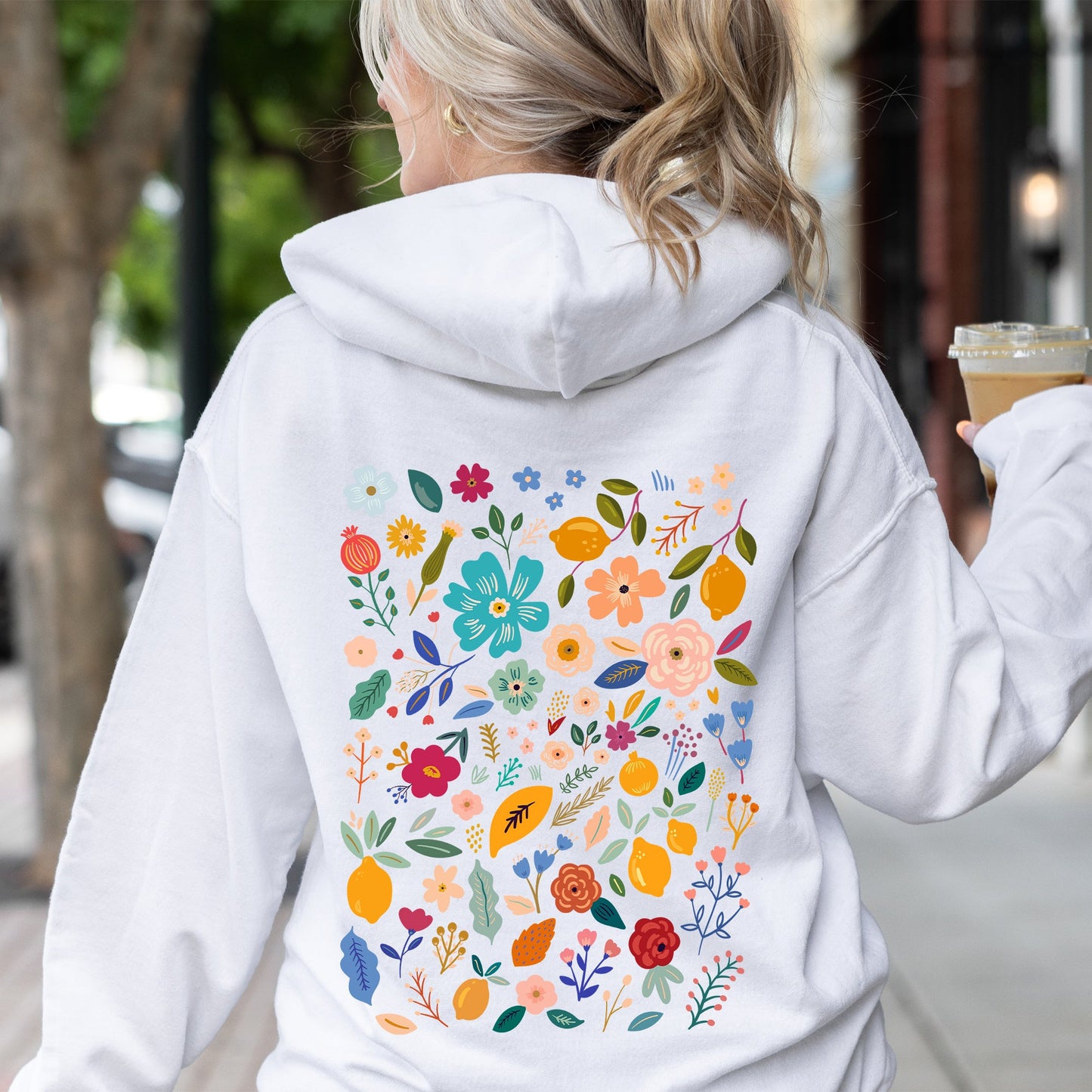 Floral Pattern, Botanical, Flower, Wildflower Hoodie