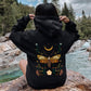Enchanted Moth Garden, Floral Print Hoodie