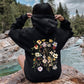 Clover Meadow Pressed Flower Hoodie