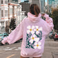 Boho Art Nouveau Flowers, Bold Design Hoodie