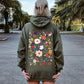 Bloom Brilliance Color-Infused Floral Print Hoodie