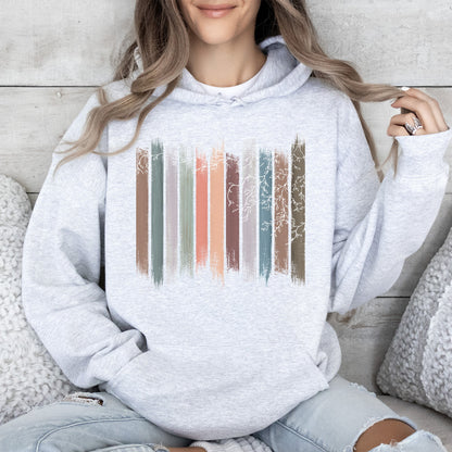 Trailing Vines, Nature, Botanical Stripes Hoodie