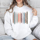 Trailing Vines, Nature, Botanical Stripes Hoodie