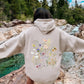 Delicate Pressed Wildflowers Hoodie