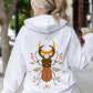 Mystical Animal, Fern, Botanical Floral Hoodie