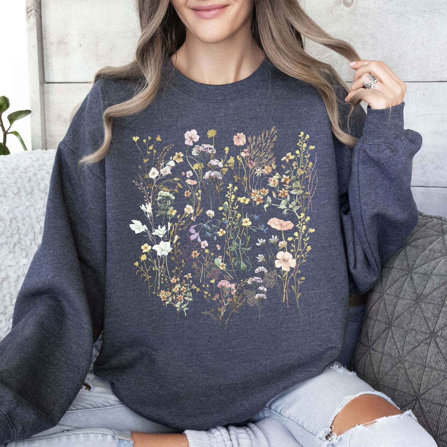 Mountain Pressed Wildflowers Sweatshirt