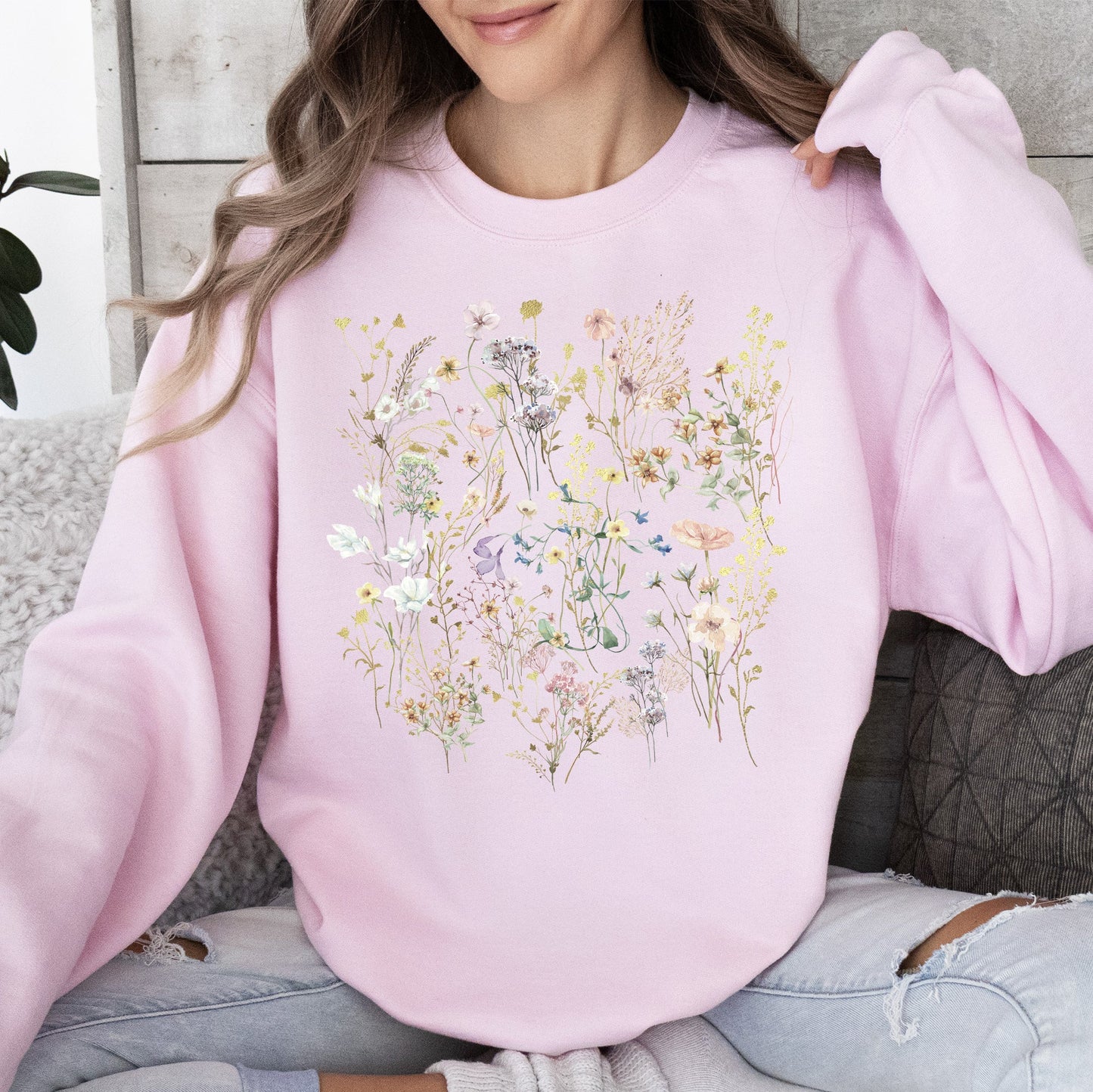 Mountain Pressed Wildflowers Sweatshirt