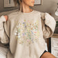 Mountain Pressed Wildflowers Sweatshirt