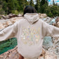 Delicate Wildflowers, Forest Meadow, Pressed Flowers Hoodie
