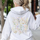 Delicate Wildflowers, Forest Meadow, Pressed Flowers Hoodie