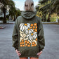 Boho Daisies, Boho Retro Floral Design Hoodie