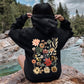 Dried Wildflower Meadow, Nature, Floral, Pressed Leaves Hoodie