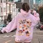 Lush Leaves Artistic Floral Print Hoodie