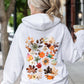 Lush Leaves Artistic Floral Print Hoodie