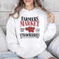 Farmers Market, Fresh Strawberries. Berries, Farm Life Hoodie
