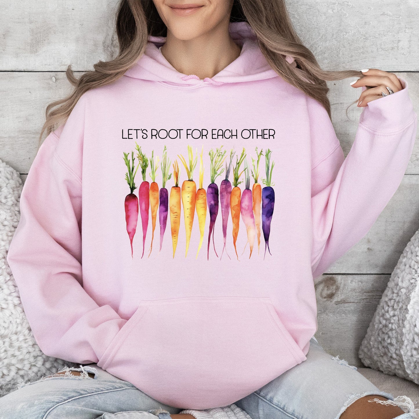 Let's Root For Each Other, Gardening, Vegetables Hoodie