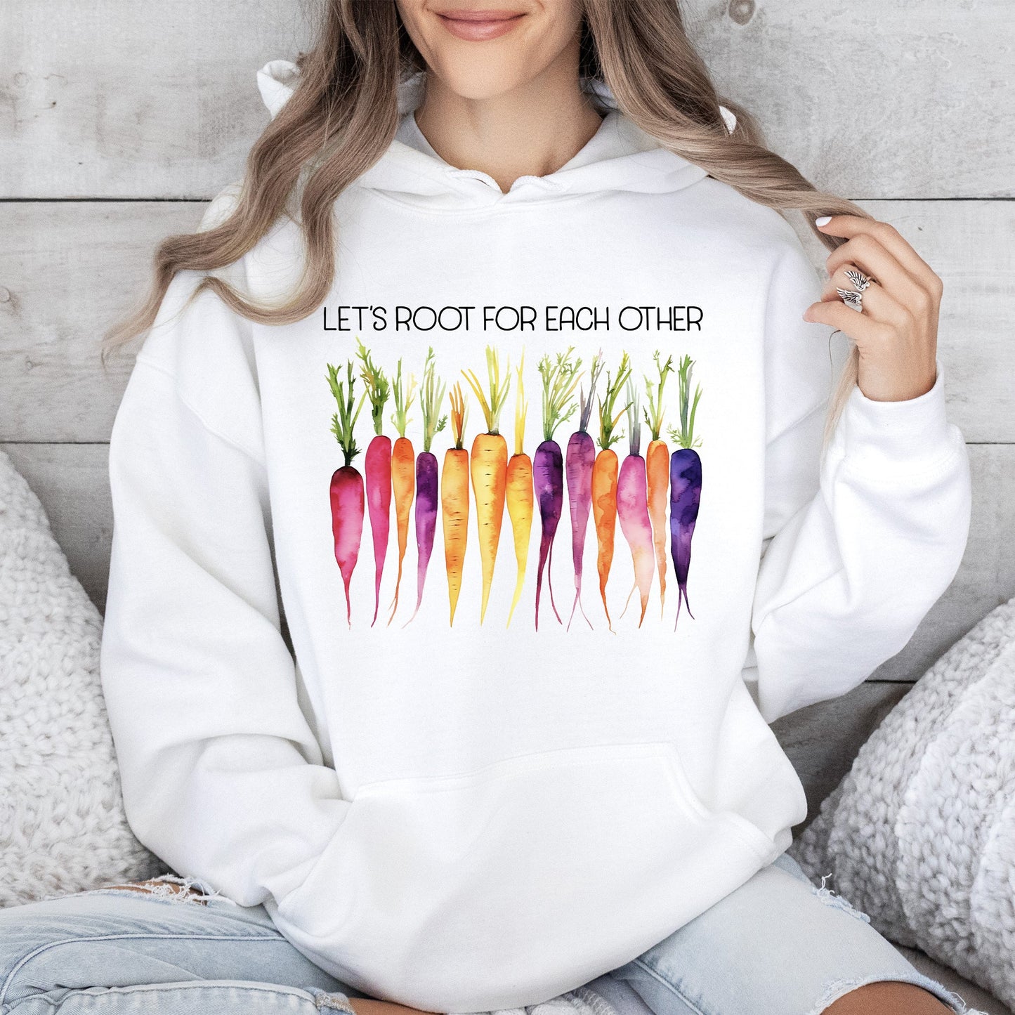 Let's Root For Each Other, Gardening, Vegetables Hoodie