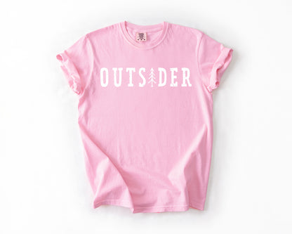 Outsider, Adventure, Boat, Lake Life, Camping, Outdoor, Nature, Travel, Comfort Colors T-Shirt