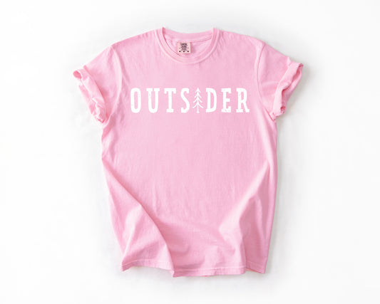 Outsider, Adventure, Boat, Lake Life, Camping, Outdoor, Nature, Travel, Comfort Colors T-Shirt