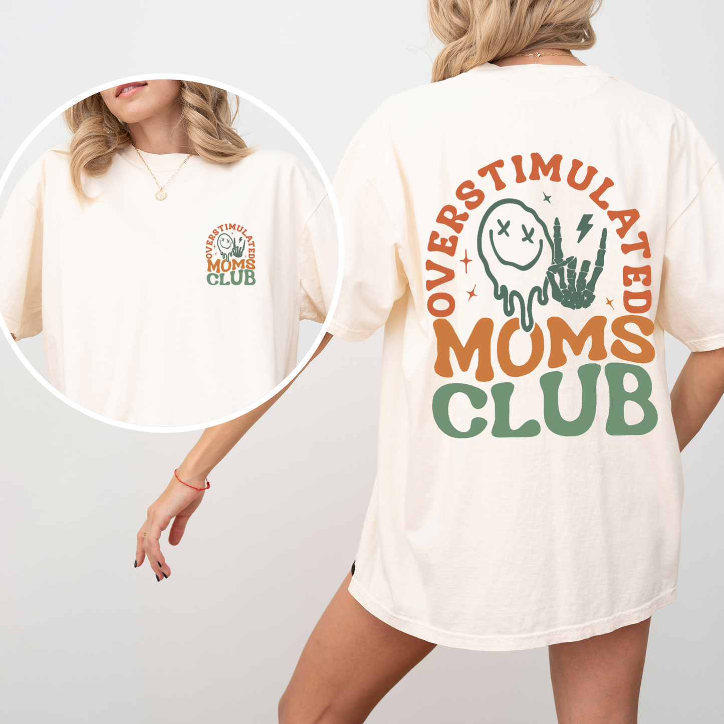 Overstimulated Mom's Club, Trend, Mama, Mother, Funny Mom, Comfort Colors T-Shirt