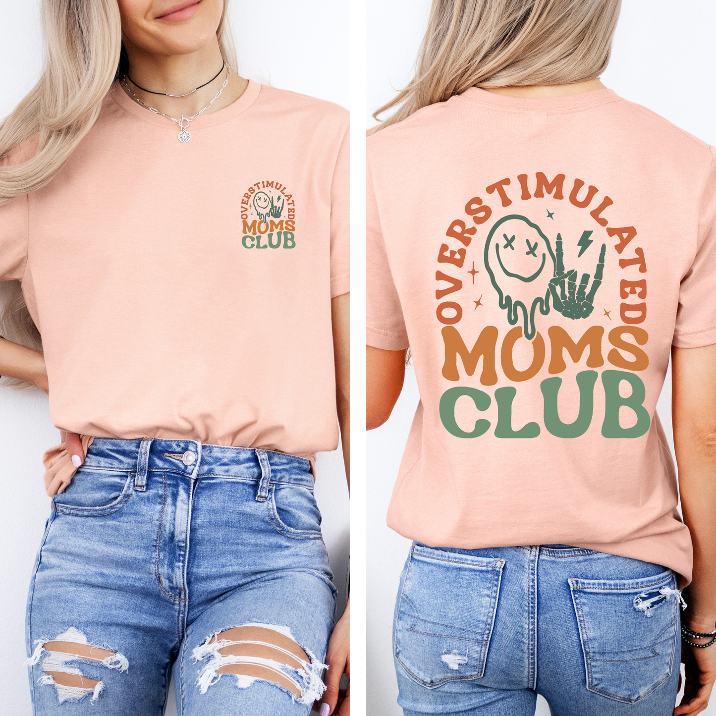 Overstimulated Mom's Club, Trend, Mama, Mother, Funny Mom, Comfort Colors T-Shirt