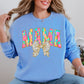 Painted Mama, Dalmatian Print, Bow, Ribbon, Coquette, Mother's Day Sweatshirt