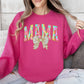 Painted Mama, Dalmatian Print, Bow, Ribbon, Coquette, Mother's Day Sweatshirt