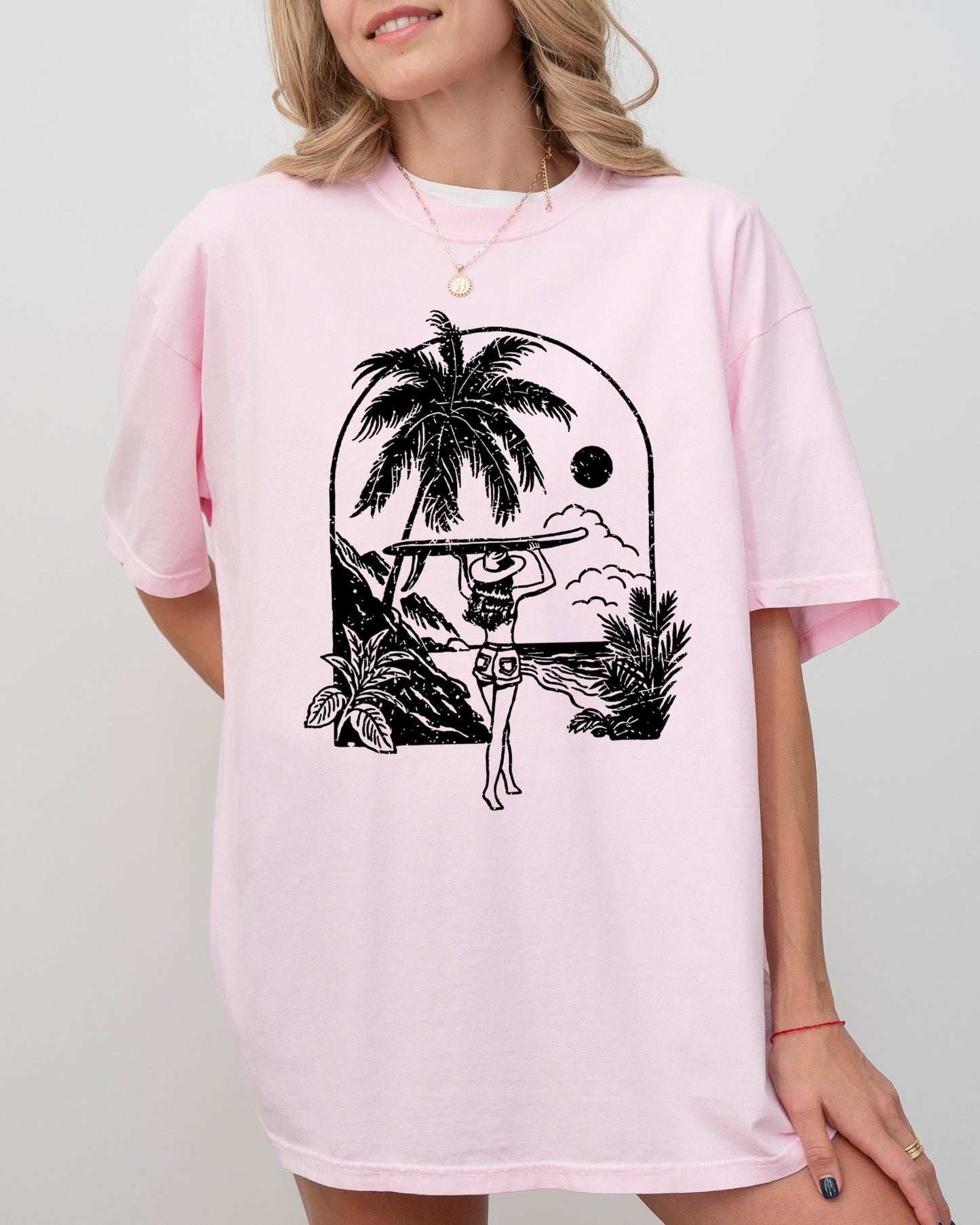 Paradise, Summer, Beach, Surf, Cowgirl, Western, Retro, Hot Girl Summer Tshirt Comfort Colors T-Shirt