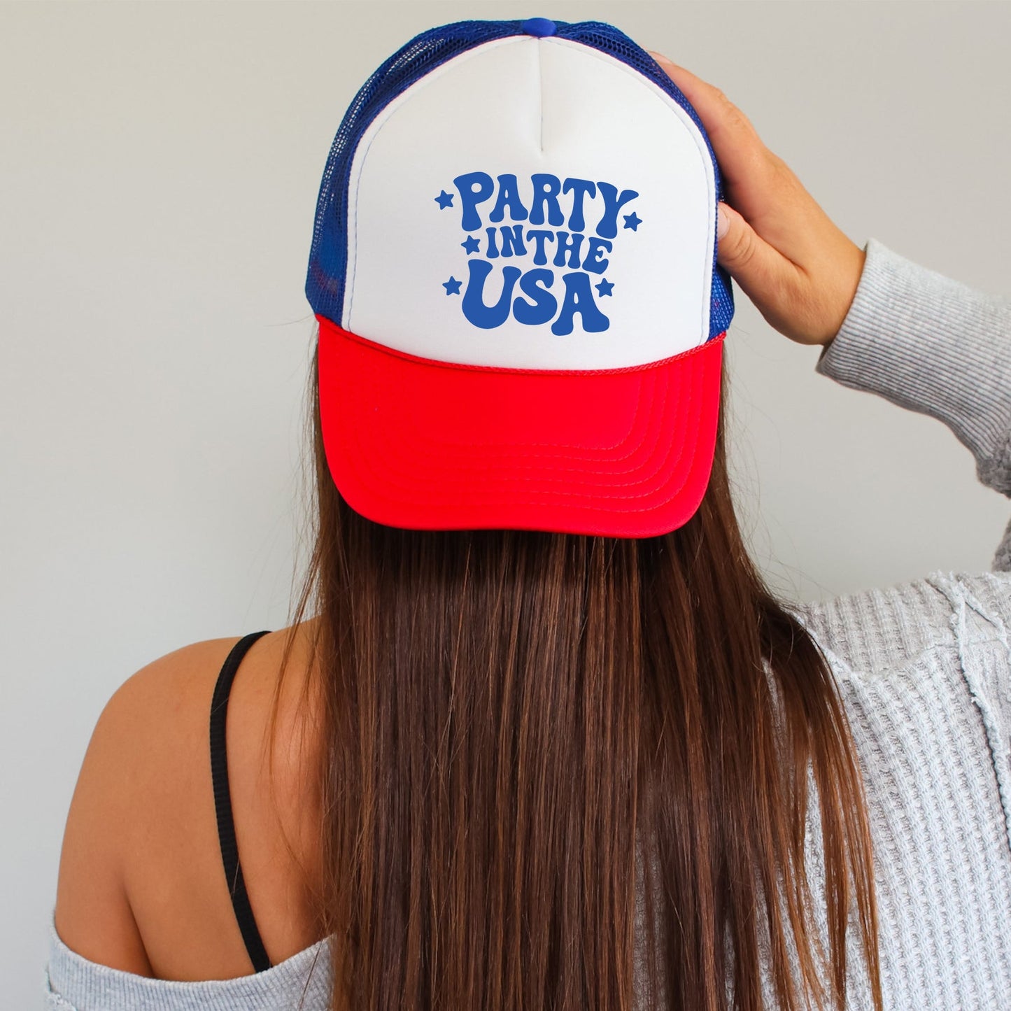 Party In The USA, Patriotic, Snapback Trucker Hat