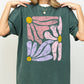 Pastel, Gorgeous Abstract Flowers, Boho Floral Design, Summer Vibes, Gardening, Festival, Nature Shirt Comfort Colors T-Shirt