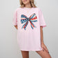 Patriotic Bow, Ribbon, USA, 4th Of July, Memorial Day, Tshirt Comfort Colors T-Shirt