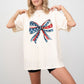 Patriotic Bow, Ribbon, USA, 4th Of July, Memorial Day, Tshirt Comfort Colors T-Shirt