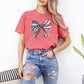 Patriotic Bow, Ribbon, USA, 4th Of July, Memorial Day, Tshirt Comfort Colors T-Shirt