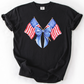 Patriotic Coquette Flags, America, USA, Fourth Of July, Comfort Colors T-Shirt