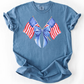 Patriotic Coquette Flags, America, USA, Fourth Of July, Comfort Colors T-Shirt