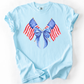 Patriotic Coquette Flags, America, USA, Fourth Of July, Comfort Colors T-Shirt