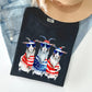 Patriotic Hippie Goats, Funny, Patriotic, 4th of July Tshirt Comfort Colors T-Shirt