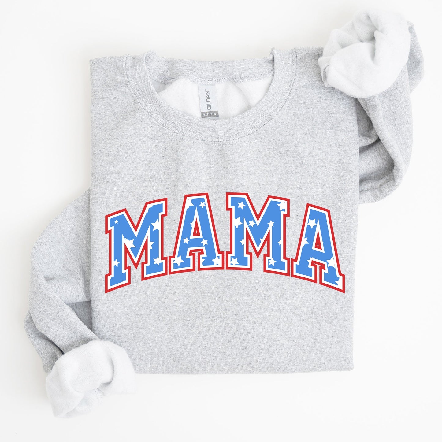 Patriotic Mama, Stars and Stripes, 4th of July Sweatshirt