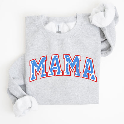 Patriotic Mama, Stars and Stripes, 4th of July Sweatshirt