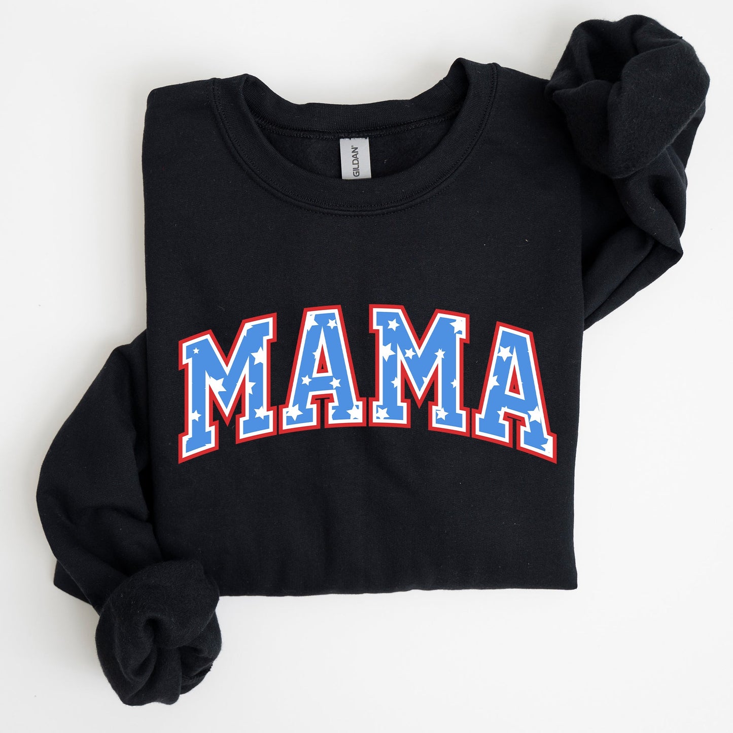 Patriotic Mama, Stars and Stripes, 4th of July Sweatshirt