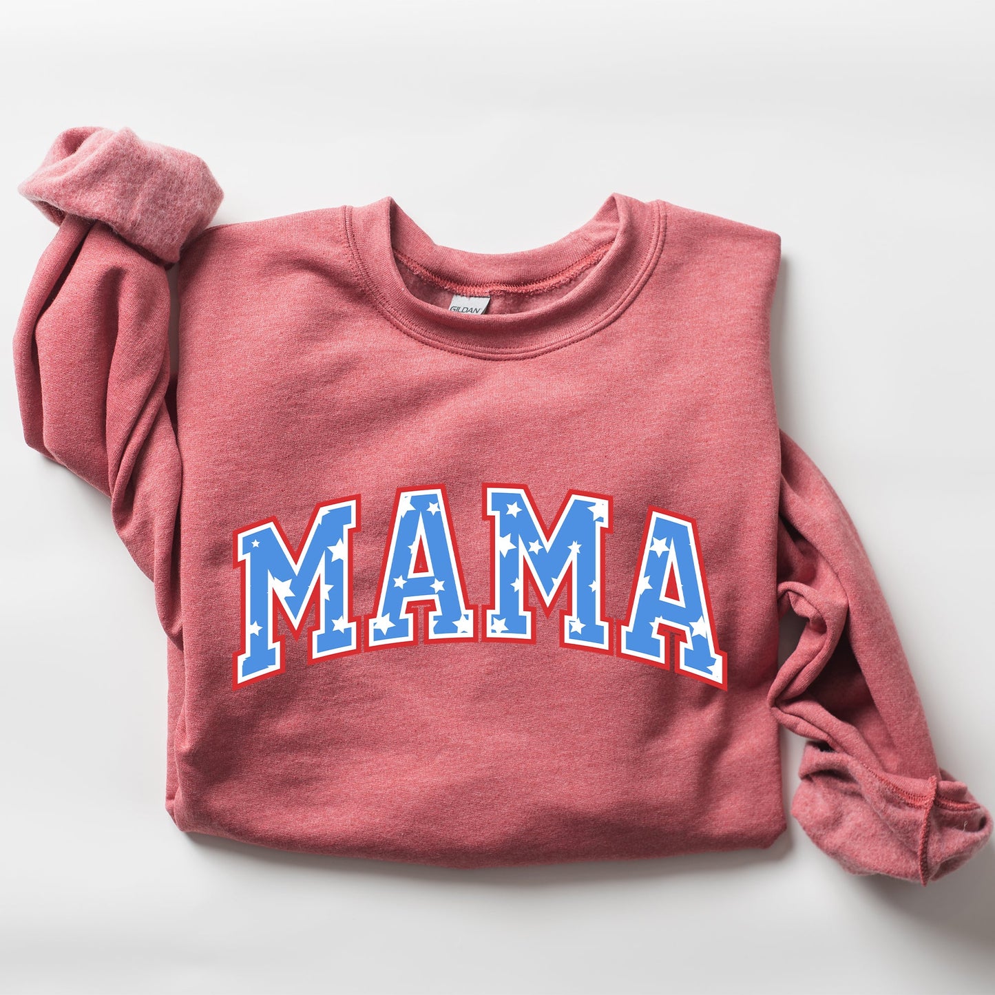 Patriotic Mama, Stars and Stripes, 4th of July Sweatshirt