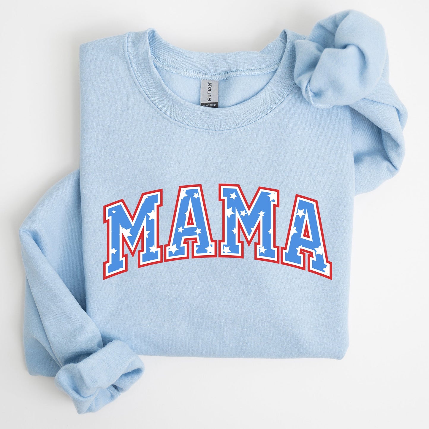 Patriotic Mama, Stars and Stripes, 4th of July Sweatshirt