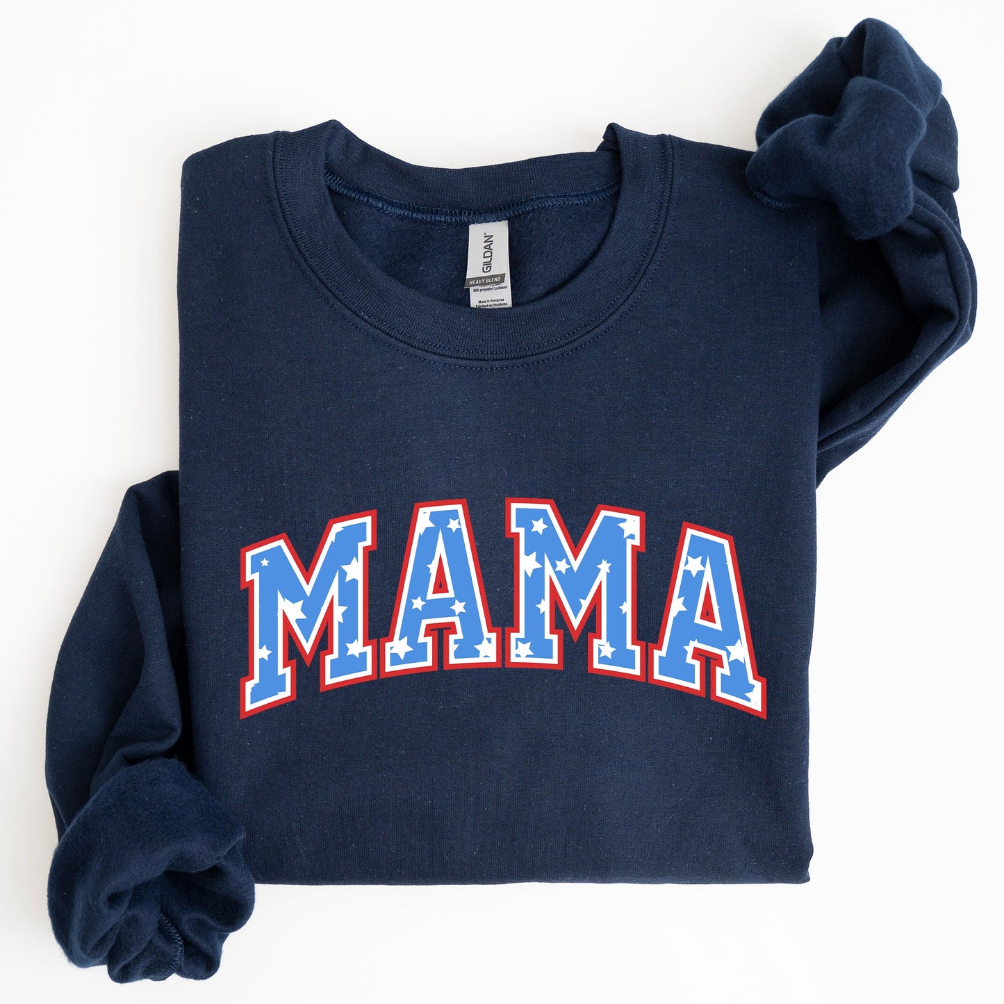 Patriotic Mama, Stars and Stripes, 4th of July Sweatshirt