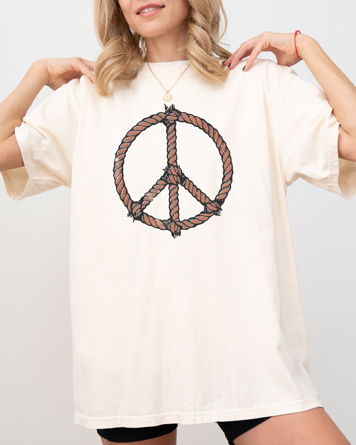 Peace, Country, Western, Cowboy, Lasso, Cowgirl, Positivity Tshirt Comfort Colors T-Shirt