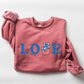 Peace, Love, America, Retro, 4th of July Sweatshirt