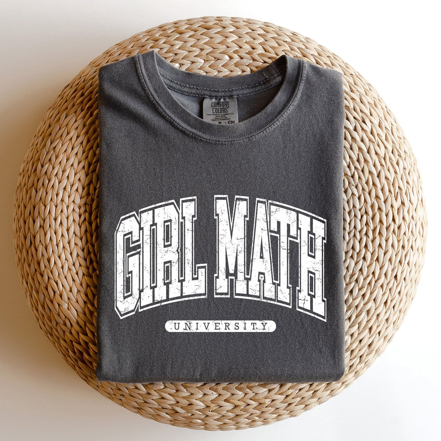 Girl Math University, Trend, Comfort Colors Tee