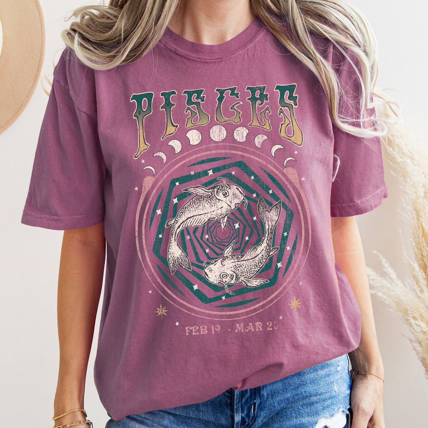 Pisces Zodiac Comfort Colors Tees, Horoscope, Astrology