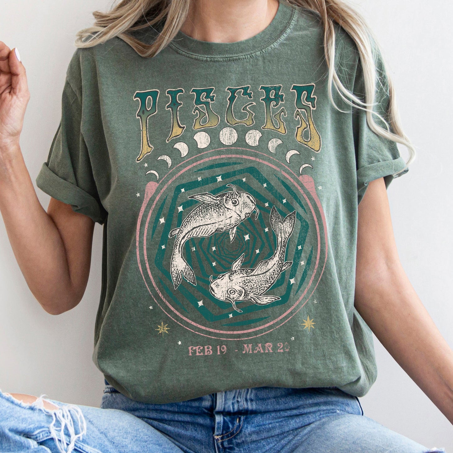 Pisces Zodiac Comfort Colors Tees, Horoscope, Astrology