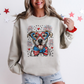 Pitbull Terrier Patriotic Dog, USA, America, Pet Lover, 4th of July Sweatshirt