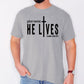 Plot Twist, He Lives, Christian, Jesus, Gospel, Faith, Saved Tshirt Comfort Colors T-Shirt